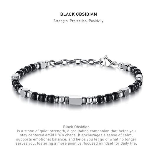 Black Obsidian Energy Bracelets