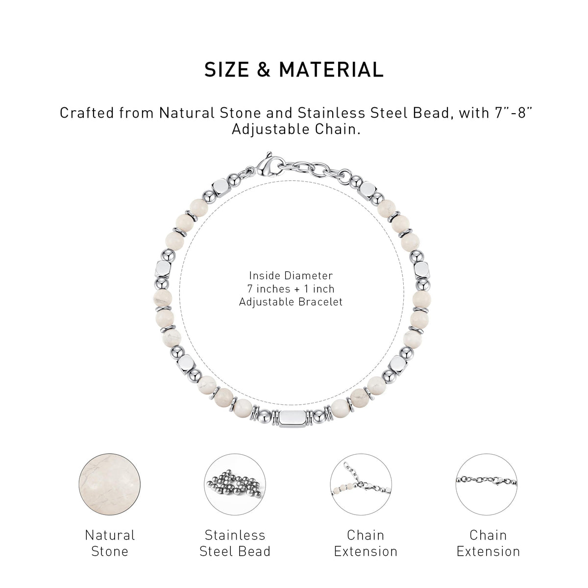 Magnesite Energy Bracelets