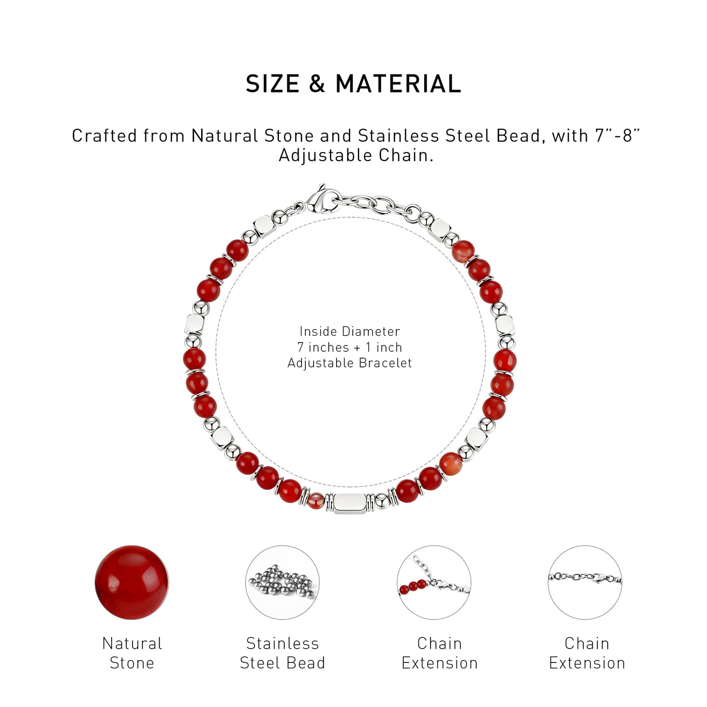 Red Agate Energy Bracelets