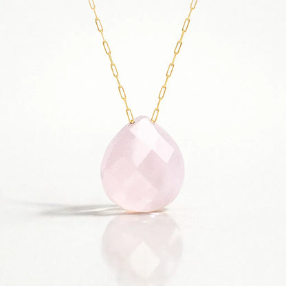 Natural Stone Water Drop Pendant — Embrace Serenity and Strength by Worn Within