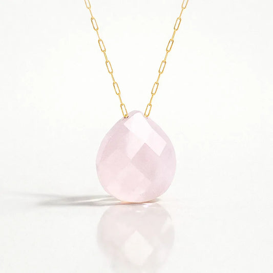Natural Stone Water Drop Pendant — Embrace Serenity and Strength by Worn Within