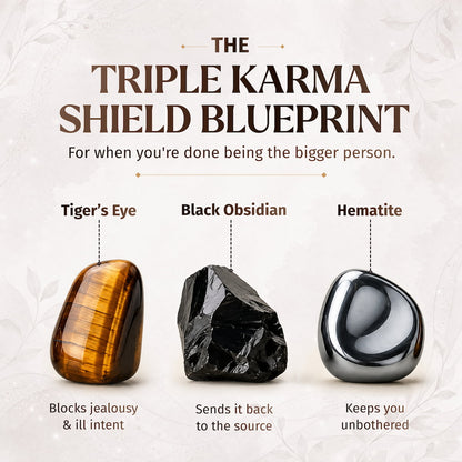 Obsidian Tiger's Eye Triple Bead Bracelet
