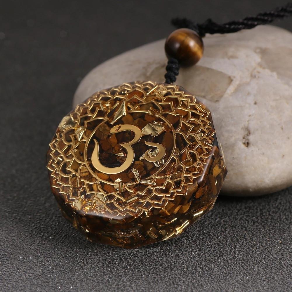 Tiger's Eye Talisman With Om Energy - Stay Laser-Focused On Your Goals by Worn Within