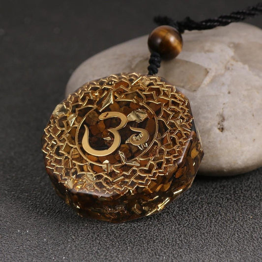 Tiger's Eye Talisman With Om Energy - Stay Laser-Focused On Your Goals by Worn Within