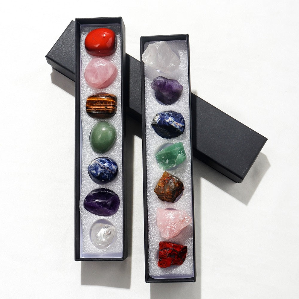 Chakra Balance Gemstones Set by Worn Within