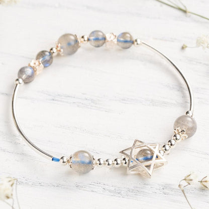 Moonstone Hexagram Bracelet by Worn Within