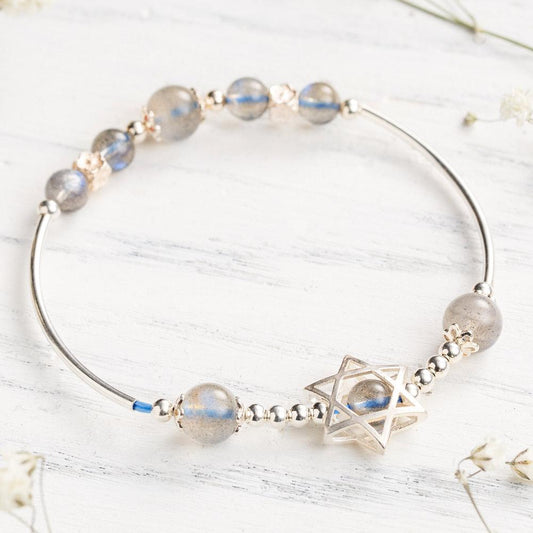 Moonstone Hexagram Bracelet by Worn Within