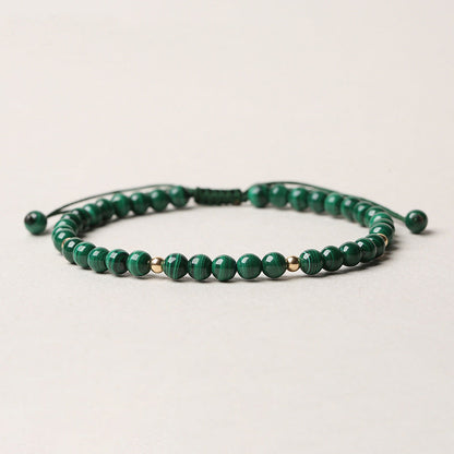 Malachite String Bracelet by Worn Within