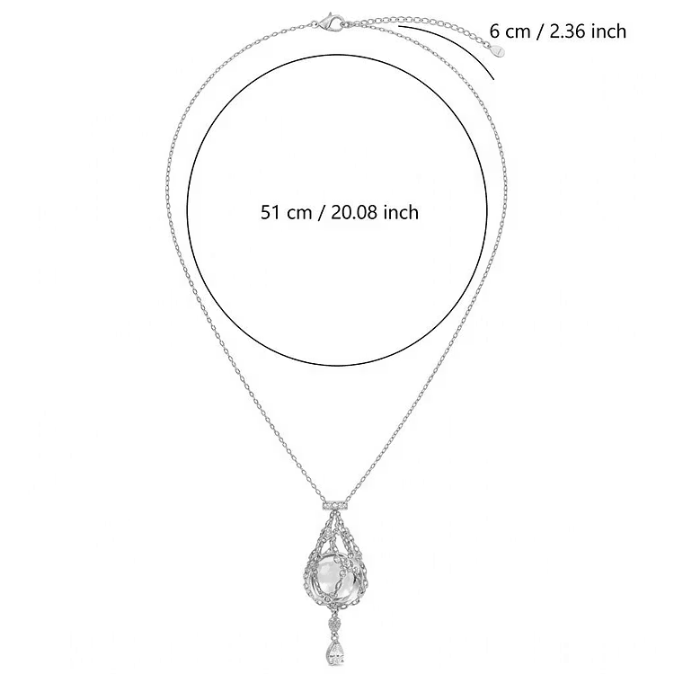 Natural Crystal Pouch Necklace