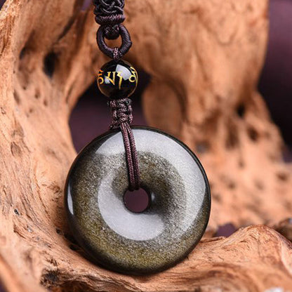 Tibetan Obsidian Necklace