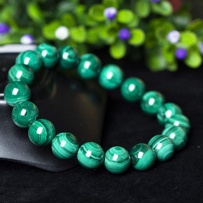Malachite Bead Bracelet