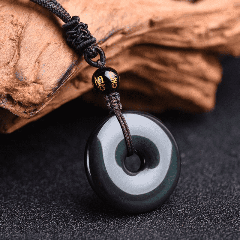 Tibetan Obsidian Necklace
