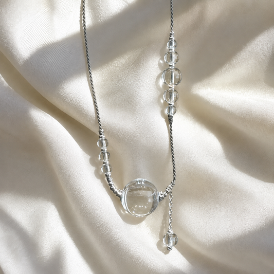 Still Orbit Crystal Necklace