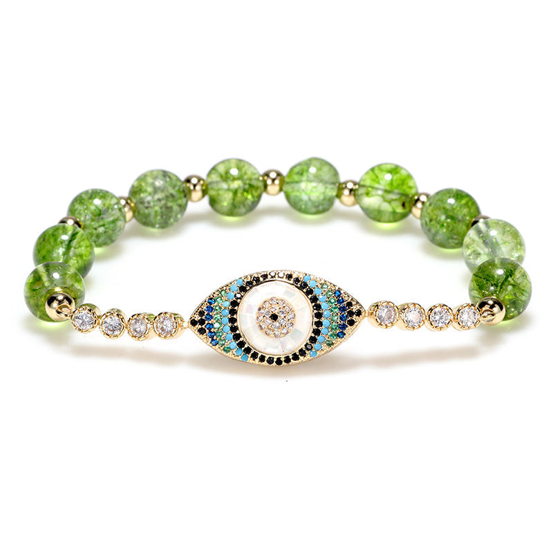 Peridot Evil Eye Bracelet