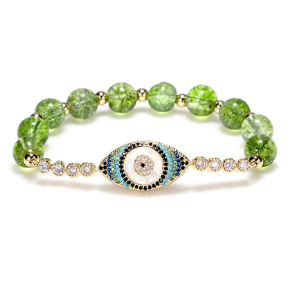 Peridot Evil Eye Bracelet