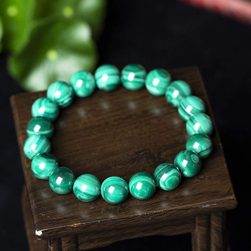 Malachite Bead Bracelet