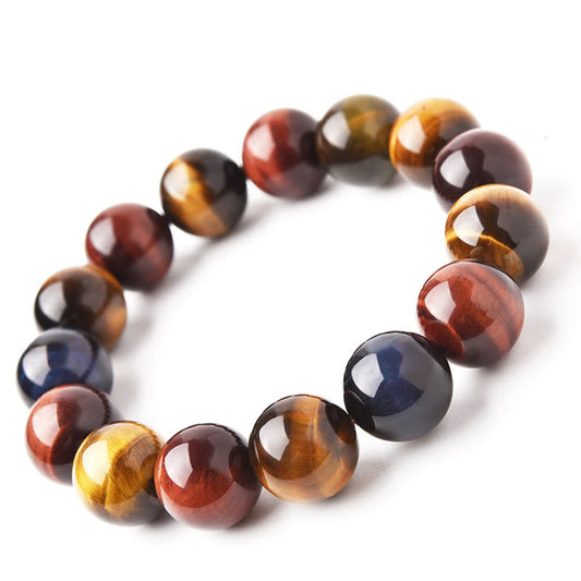 8–16mm Tiger's Eye Bead Bracelet by Worn Within