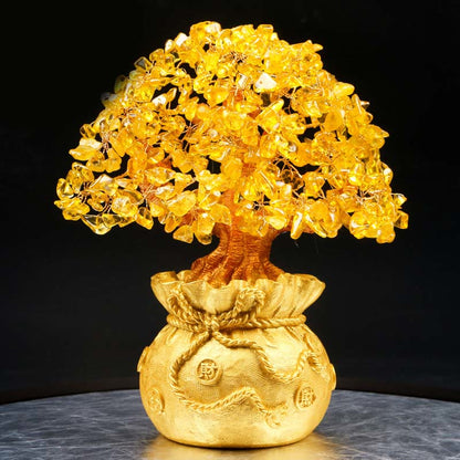 Citrine Money Tree Gemstone Decor by Worn Within