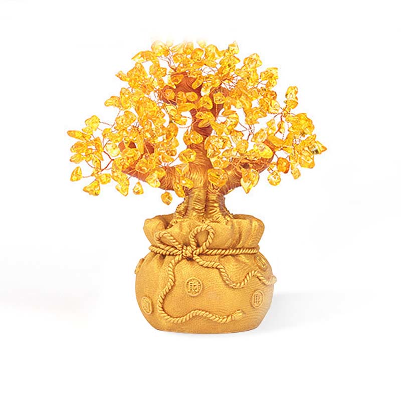 Citrine Money Tree Gemstone Decor