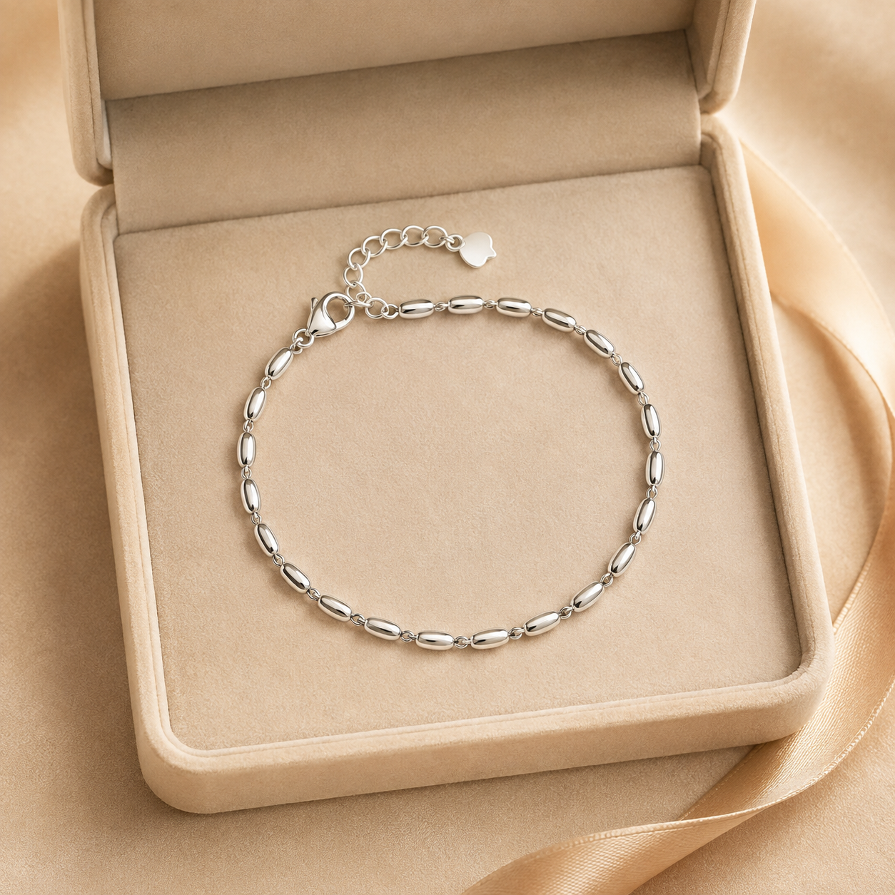 Quiet Current Silver Link Bracelet
