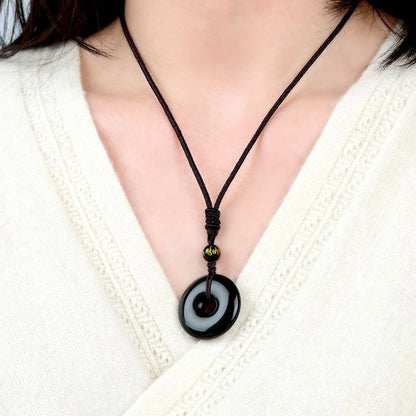Tibetan Obsidian Necklace