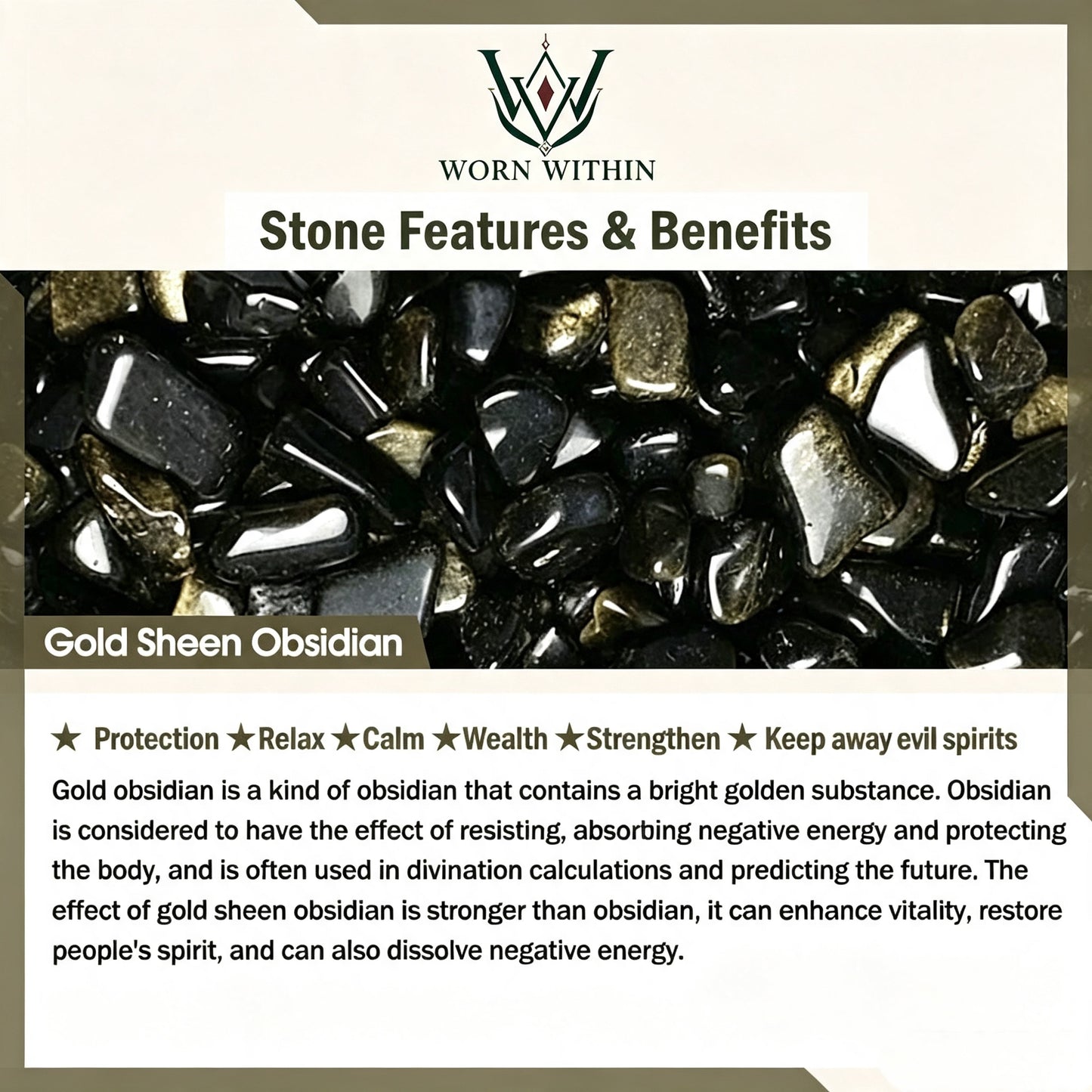Tibetan Obsidian Necklace