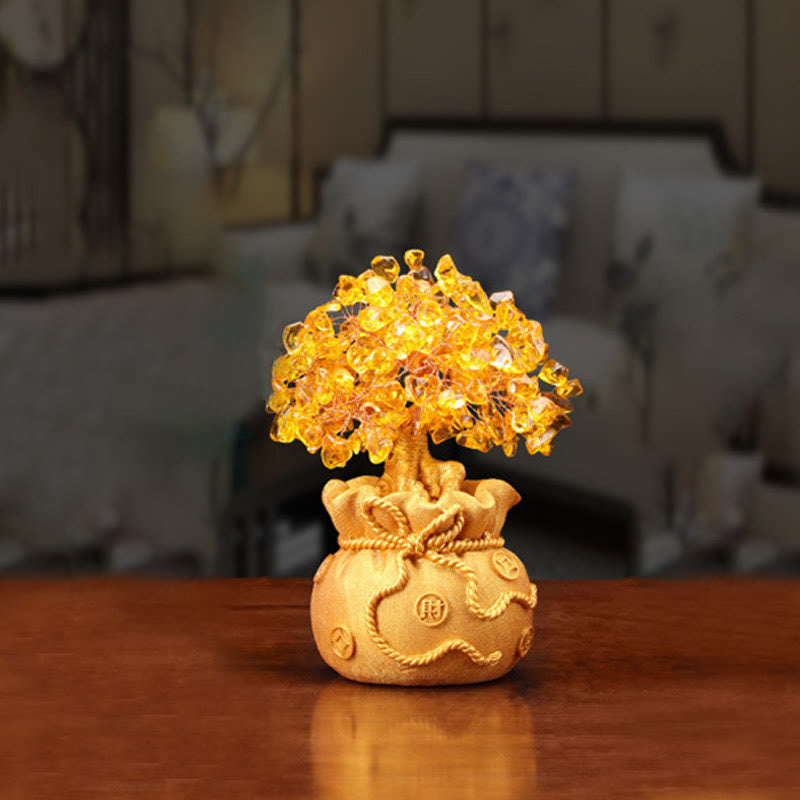 Citrine Money Tree Gemstone Decor
