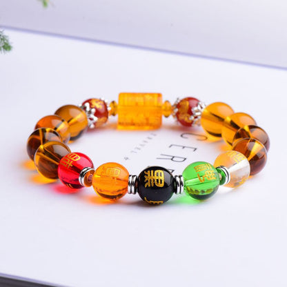 10–12mm Citrine Bead Bracelet
