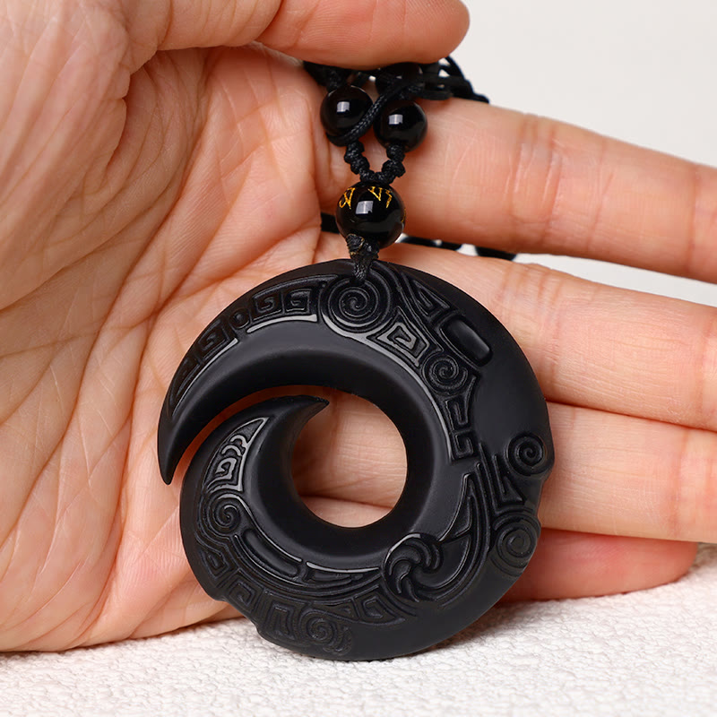 Black Obsidian Ice Obsidian Necklace