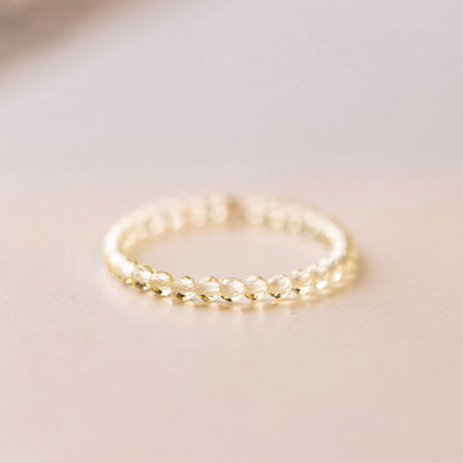Citrine Crystal Ring