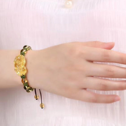 Citrine Pixiu 8–10mm Bracelet