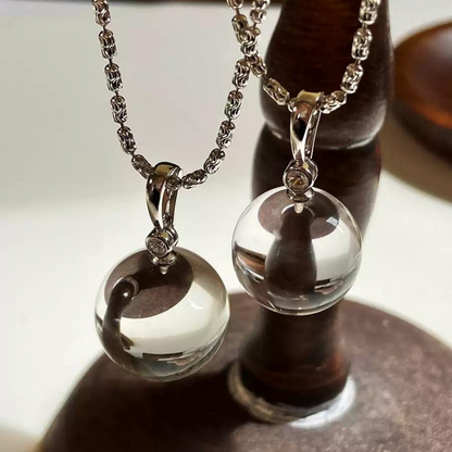 Clear Halo · Natural Clear Quartz Necklace