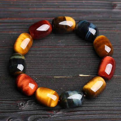 Klassisches Tigeraugen-Perlenarmband