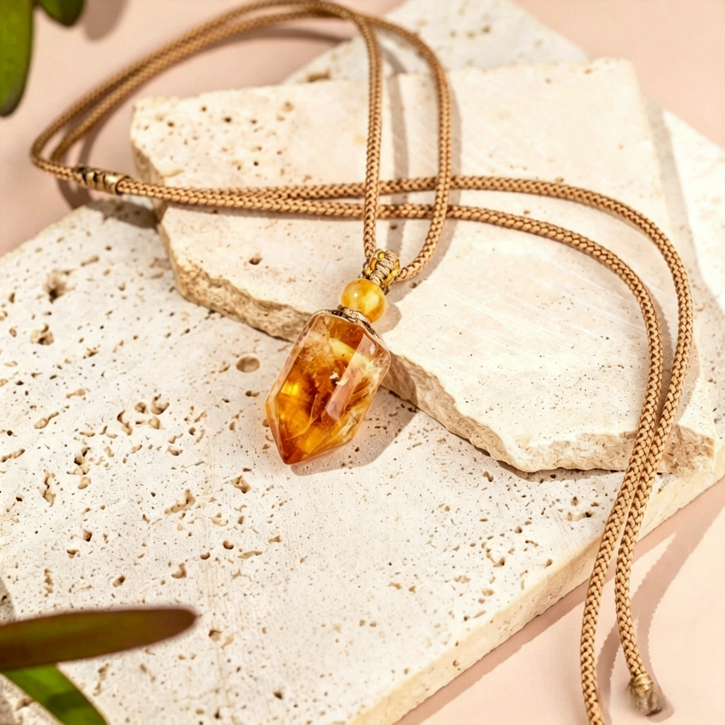 Citrine Pendant Necklace