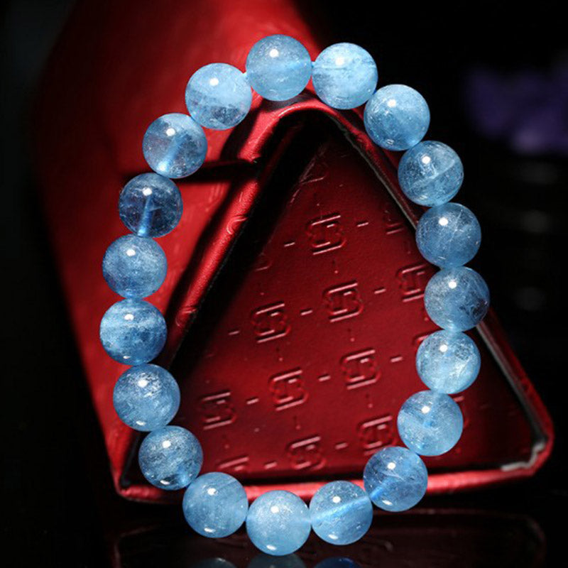 Aquamarine Beads Bracelet