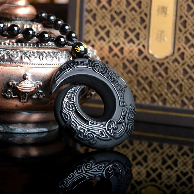 Black Obsidian Ice Obsidian Necklace