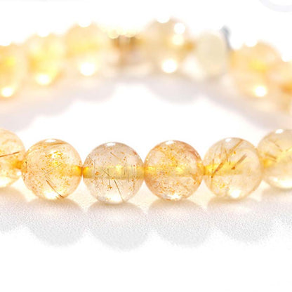 Citrine Moon Charm Bracelet