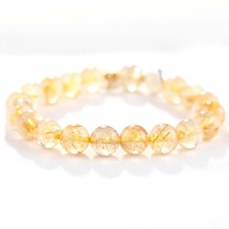 Citrine Moon Charm Bracelet