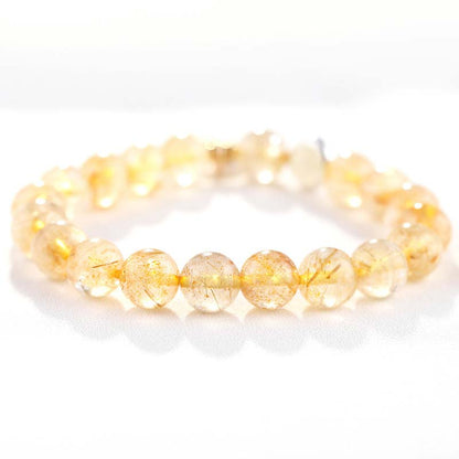 Citrine Moon Charm Bracelet