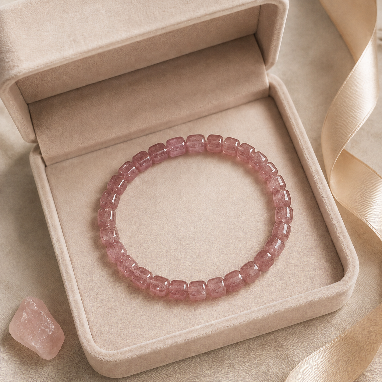 Rose Stillness Crystal Bracelet