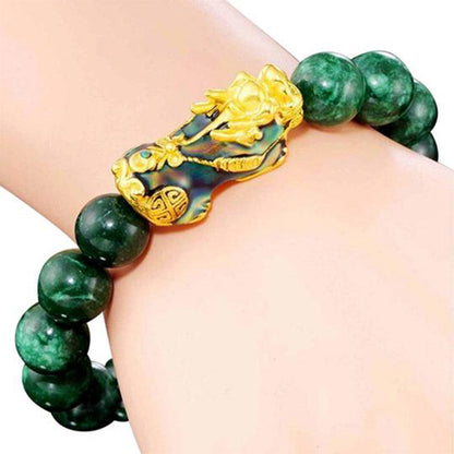 Cyan Jade Pixiu Bracelet