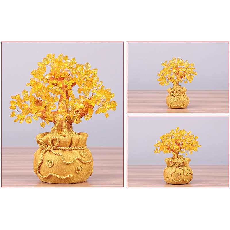 Citrine Money Tree Gemstone Decor