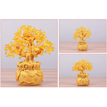 Citrine Money Tree Gemstone Decor