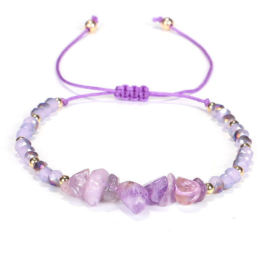 Amethyst Knit Bracelet by Worn Within