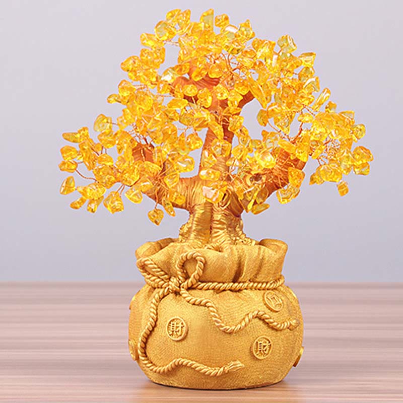 Citrine Money Tree Gemstone Decor