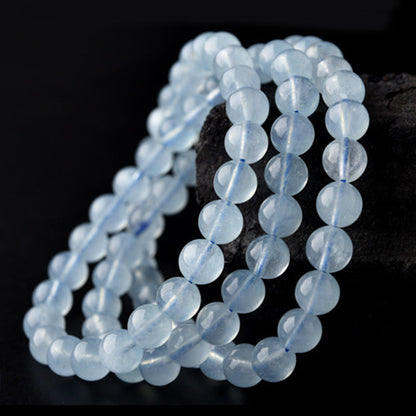 5–7mm Aquamarine Bead Bracelet