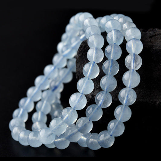 5–7mm Aquamarine Bead Bracelet