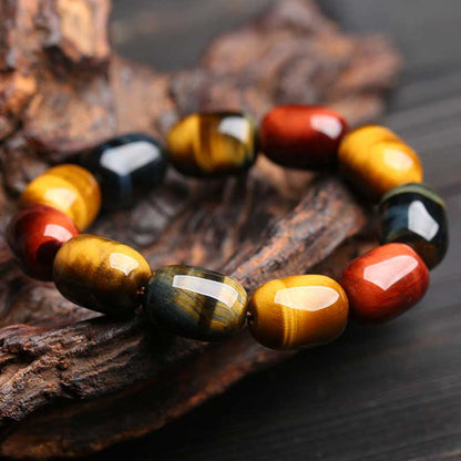 Klassisches Tigeraugen-Perlenarmband