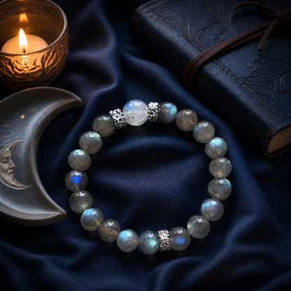 Northern Lights Labradorite & Moonstone Bracelet