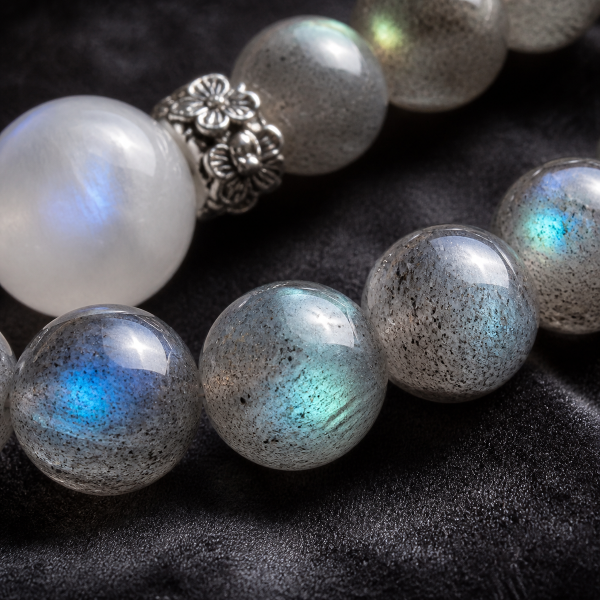 Northern Lights Labradorite & Moonstone Bracelet
